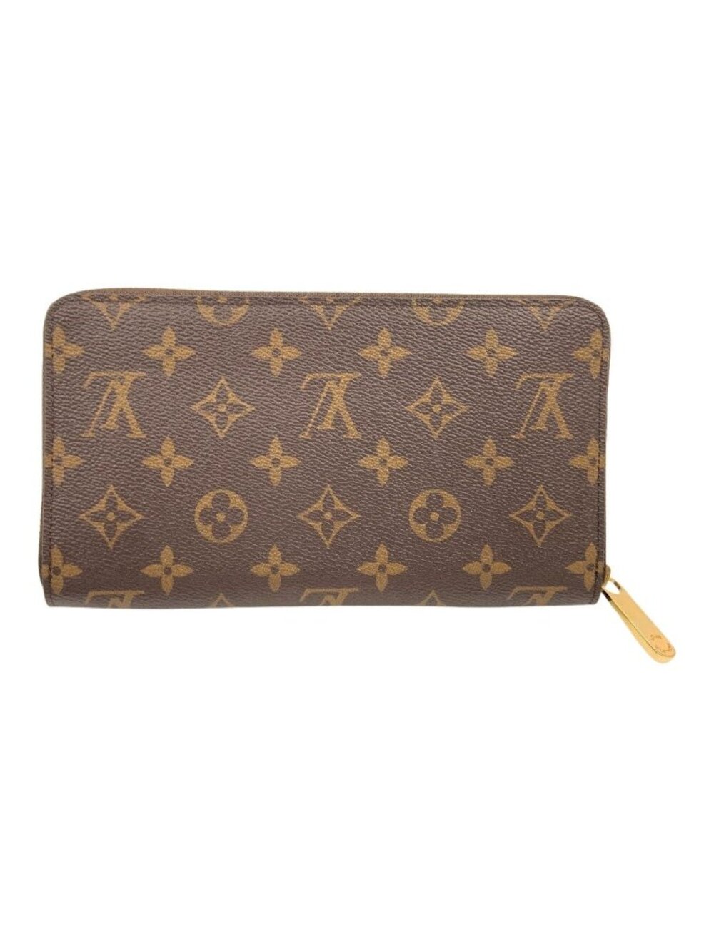 Louis Vuitton Monogram Zippy Organizer NM Zip Around Wallet Brown
